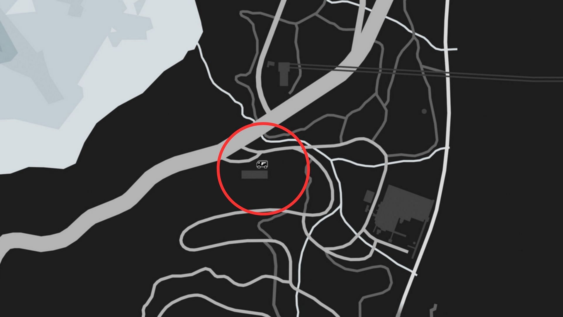 The exact coordinates of the GTA Online Gun Van Location Today (Image via Rockstar Games)